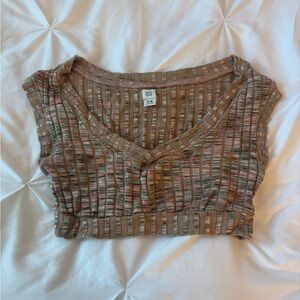 BDG Multicolor Ribbed Crop Top